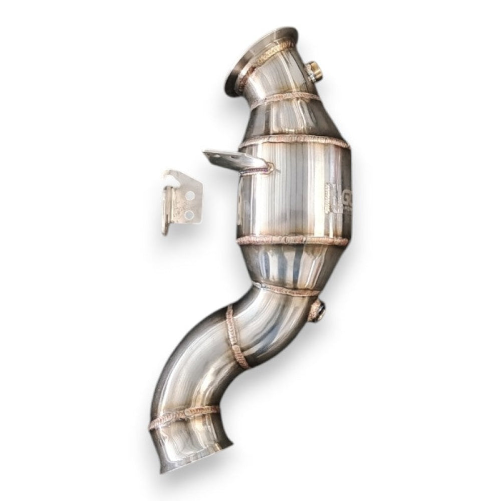 2016-2022 Mercedes GLC200/GLC250/GLC300 Downpipe | X253 No Heat Shield / 200 Cell Euro 6 Sport High Flow Cat Downpipes